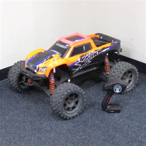 Traxxas X-Maxx Remote Control Monster Truck - Orange/Blue/Black Shell