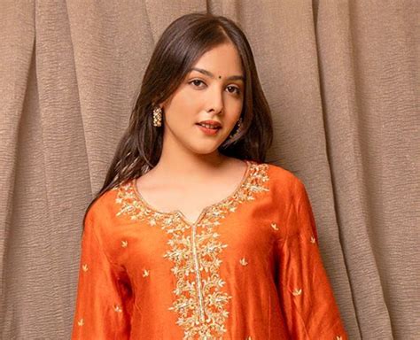 Orange Embroidered Chanderi Silk Suit - Set of 3