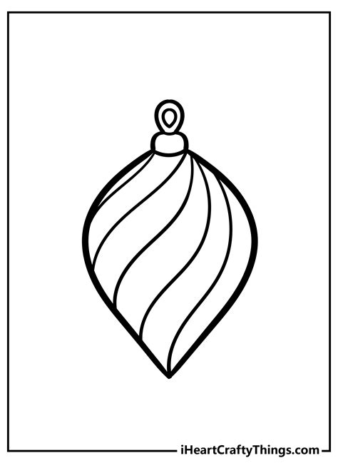 Free Printable Christmas Ornament Coloring Pages