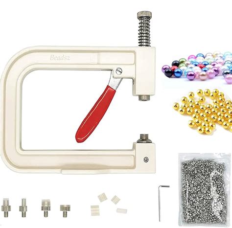 Beadsz Sewing Tool Pearl Setting Machine with Sample Beads & revit Pack ...
