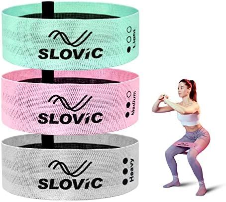 Slovic Fabric Resistance Bands | Anti-Slip Mini Loop Resistance Bands ...