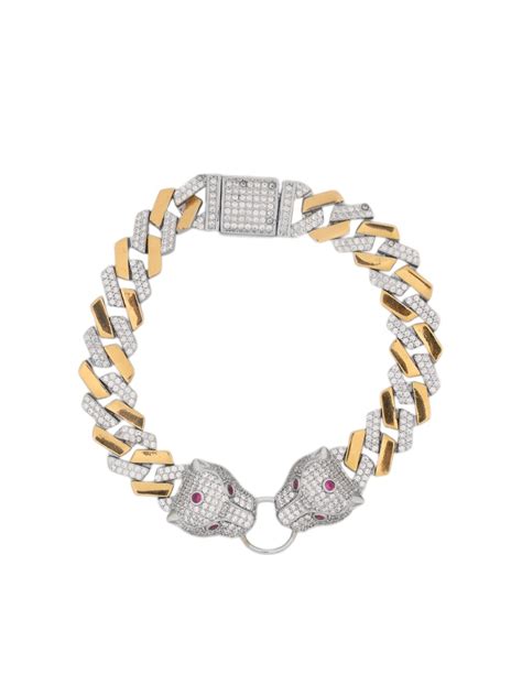 Twin Beast of Glory Men's Silver Bracelet – Diavo Jewels