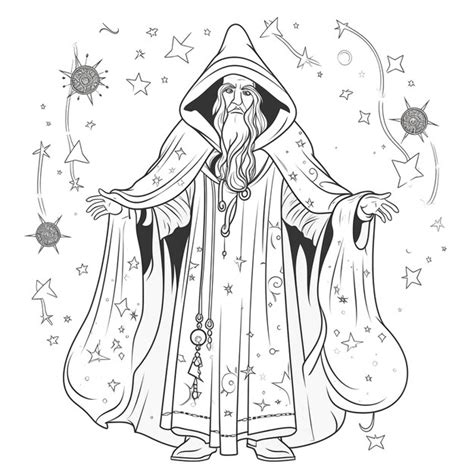 Image result for Wizard Outline