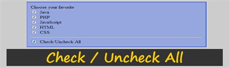 Uncheck Box HTML Event Sample Code 的图像结果