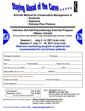 Fillable Online Schroth Method for Conservative Management of Extreme ...
