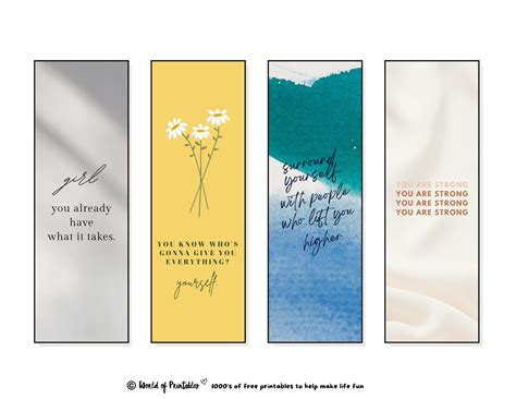 100 Best Bookmark Quotes - World of Printables