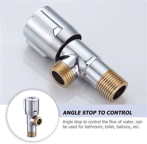 Buy HOMSFOU 1pc Toilet Copper or Angle Silver Valves Shut Shower Cold ...