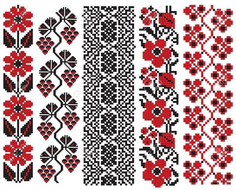 there is a scheme of ukrainian pattern for embroidery | Embroidery ...