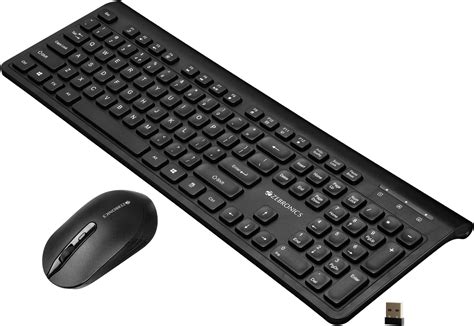 Amazon.in: Buy ZEBRONICS Companion 130 2.4GHz Wireless Keyboard & Mouse ...