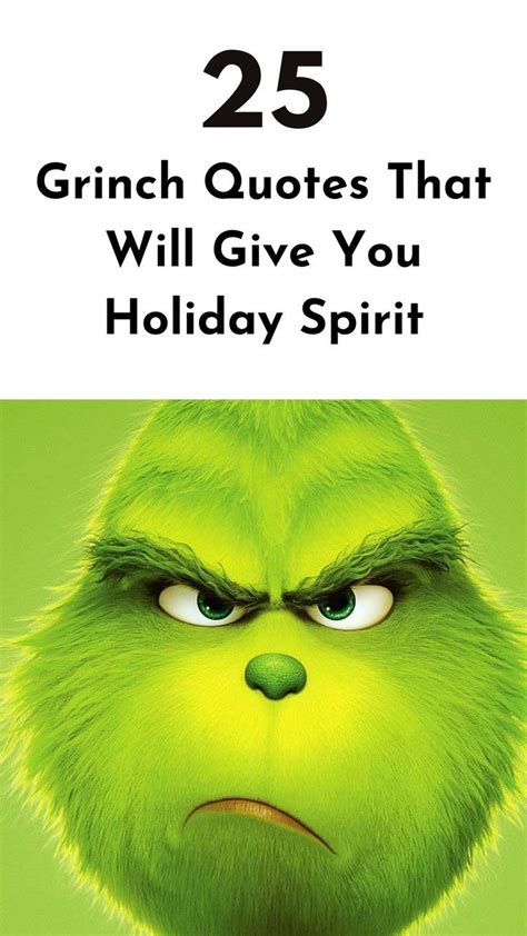 Top 25 Grinch Quotes That Will Give You Holiday Spirit | Grinch quotes ...