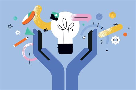 Vector illustration of creativity, innovation, idea, startup, project ...