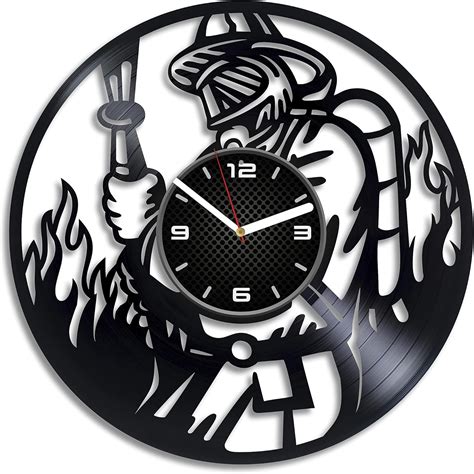 Kovides Fireman Vinyl Record Wall Clock 12 Inch | Ubuy India