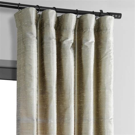 Cashmere Textured Dupioni Silk Room Darkening Curtain