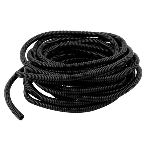 WowObjects Flexible PVC Corrugated Wire Tubing Conduit Pipe (6mm Dia, 4 ...