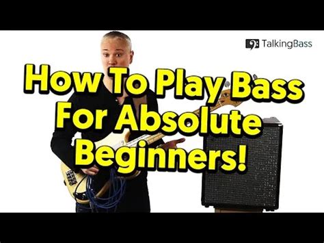Image result for Beginner Bass Lesson Your Very First Step
