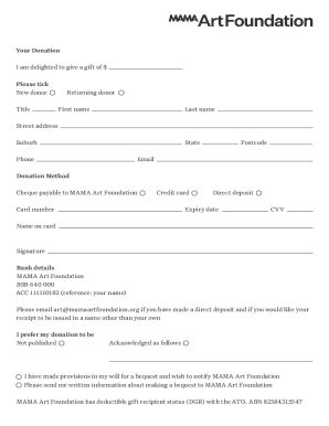 Fillable Online MAF Donation form A5 Digital White - mamaartfoundation ...