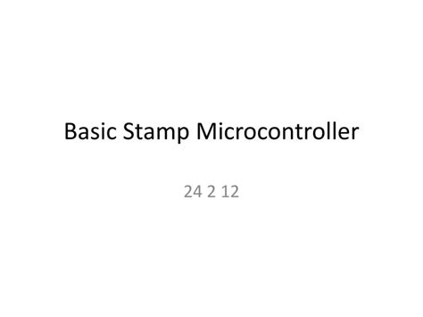 Image result for Basic Stamp Microcontroller