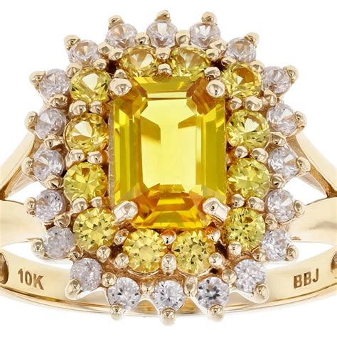 Sunny Radiance: Yellow Sapphire 10k Yellow Gold Ring | A Lustrous ...