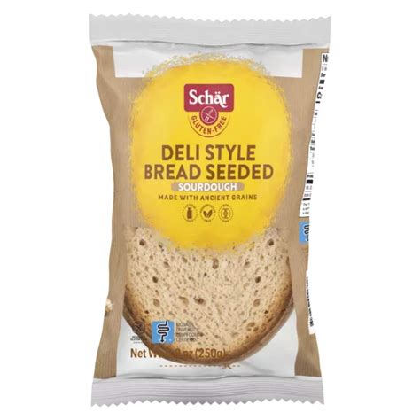 Schar Gluten Free Deli-Style Sourdough Bread - Seeded (250g ...