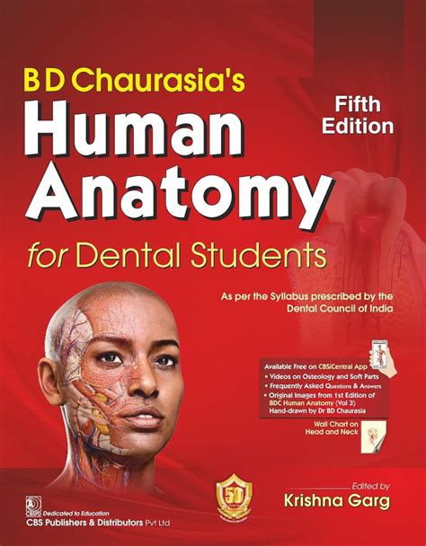 BD CHAURASIAS HUMAN ANATOMY FOR DENTAL STUDENTS 5ED – Majestic Book House