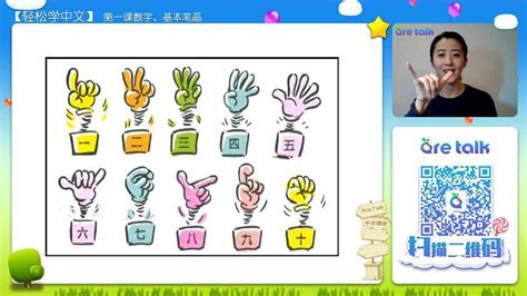轻松学中文第一课数字、笔画（1）_腾讯视频