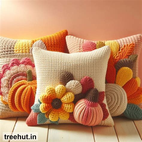 Thanksgiving Crochet Pillows Ideas