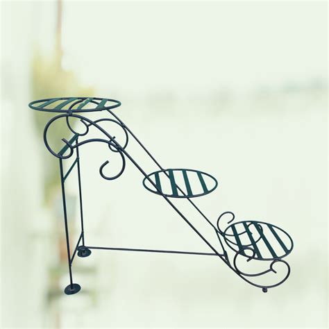 3 Tier Metallic Planter Stand – Gardengram