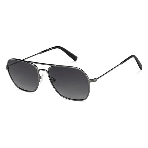 Buy Grey Gunmetal Grey Full Rim Aviator John Jacobs JJ TINTS JJ S12808 ...