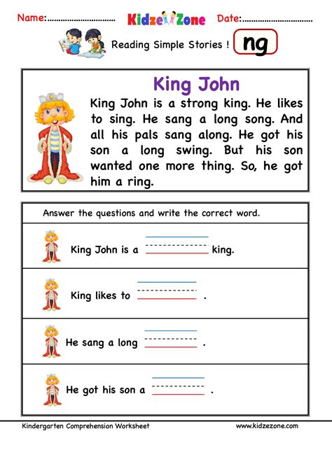 Phonics - ng Words - Worksheets Library