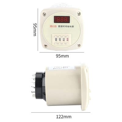JS11S AC 380V Digital Display Time Relay 0.01 S ~ 999 H