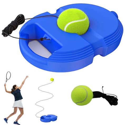 17599 TENNIS TRAINER REBOUND BALL WITH STRING, CONVENIENT TENNIS TRAIN ...