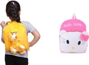 SB07 Combo Of Kids School Bag Soft Backpack Cartoon Bags for Kids Plush ...