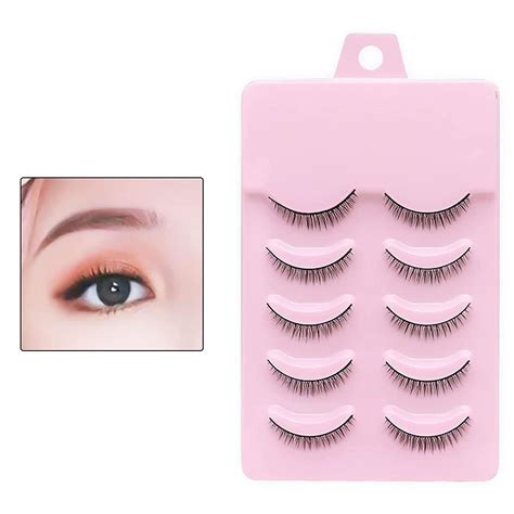 Amazon.com: 5Pair False Eyelashes 8mm Short Fake Mink Lashes Enlarge Eyes Natural Perfect ...