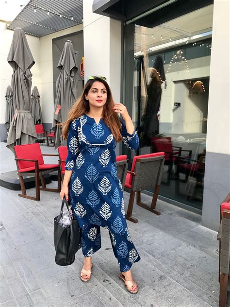 Indigo Leaf Suit Set