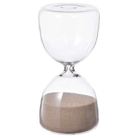 EFTERTÄNKA decorative hourglass, clear glass/sand, 15 cm (6") - IKEA