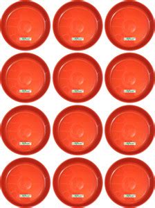 RGDECOR 8 Inch - 12 Red Pot Plate Plant Tray Bottom Tray Plant Saucer ...
