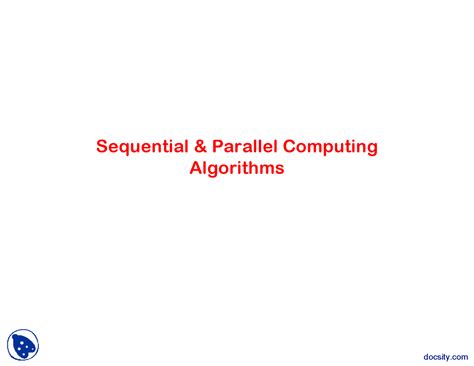 Image result for Sequential Computational Model in Parallel Programming