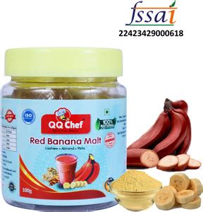 QQ Chef Red Banana Malt Mix, Health Drink for Kids, Adults, Elders ...