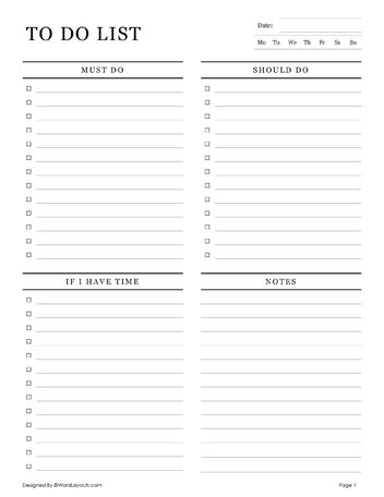 Image result for Building Weekly Task List On One Note