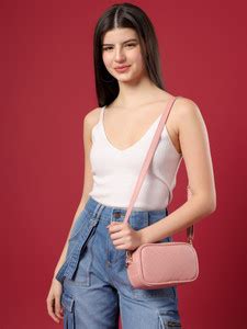 Pramadda Pure Luxury Pink Sling Bag Gorgeous Cuboid Sling Crossbody ...