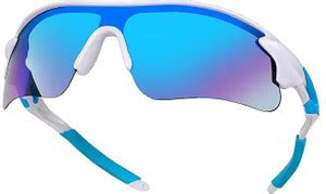 Buy Swagify Sports, Wrap-around Sunglasses Blue For Men & Women Online ...