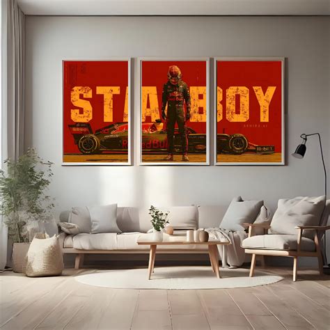 F1 - Speed Boy – Formula Racing Triptych Wall Poster Set (3 Panels ...