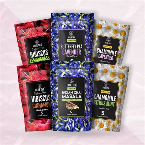 Buy Herbal Tea Sampler Pack Online | Blue Tea India – Blue Tea | Health ...