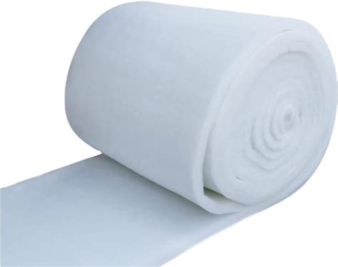 HOPE KART Polyester Fiber Sheet Roll, White, 60 inch Panna Width, 1 ...