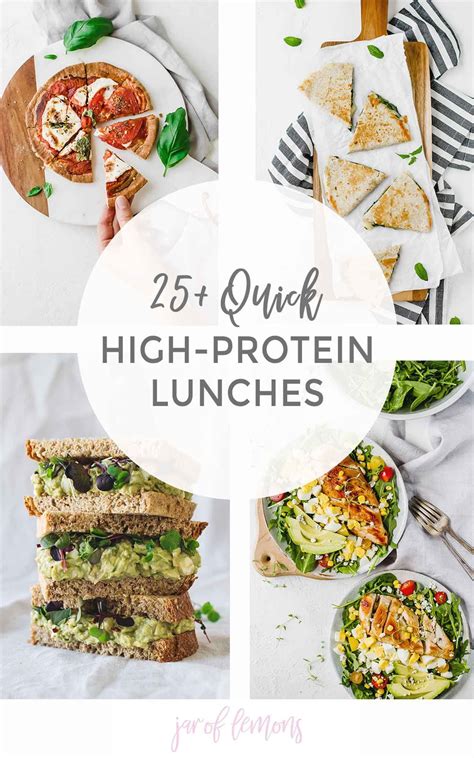 25+ Easy Protein lunches | Healthy high protein meals, High protein ...