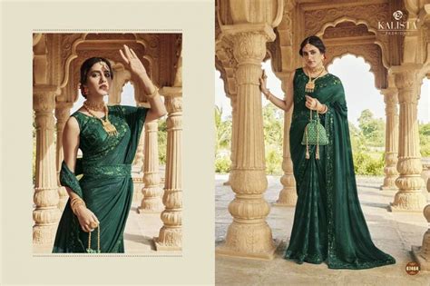 Kalista Cinderella Wedding Wear Vichitra Silk Saree Collection