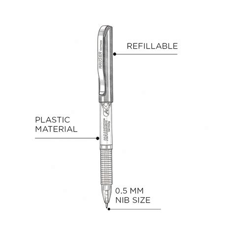 Flair Hauser Active Gel Pens Pack Of 25 - SCOOBOO - Flair