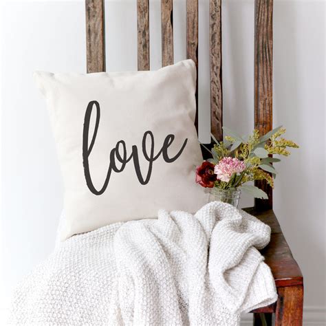 Love Cotton Canvas Pillow Cover – The Cotton & Canvas Co.