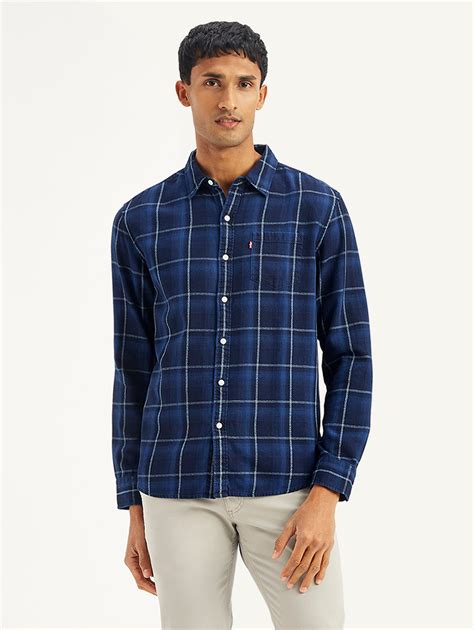 Men's Plaid Slim Fit Shirt – Levis India Store