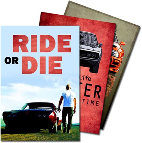 exciting Lives - Fast And Furious Art Posters - Set of 3 (12 x 18 ...